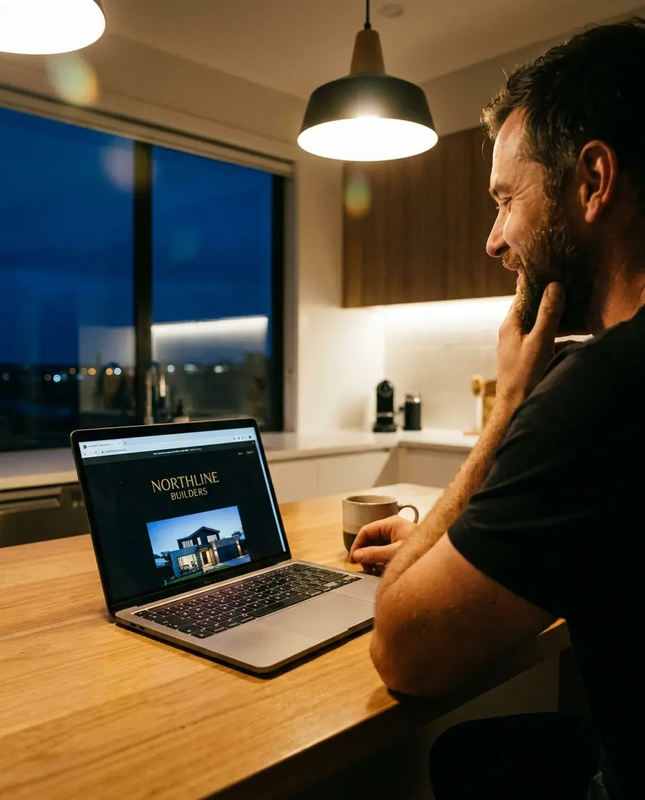 A homepage written around what customers search